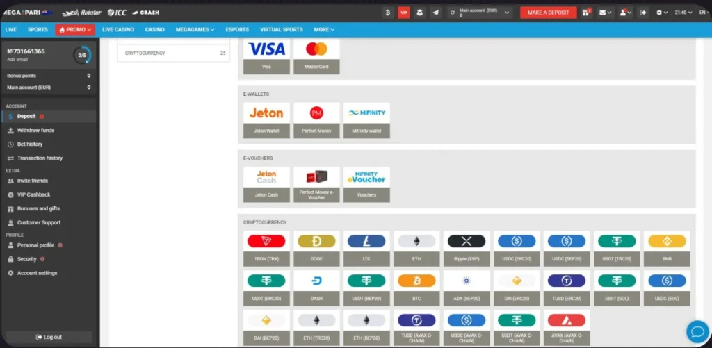 Méthodes de paiement prises en charge